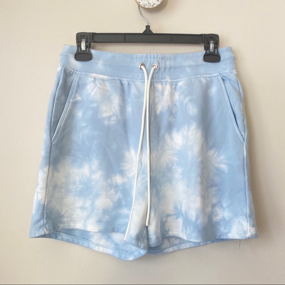 NEW NWOT Good American Cloud Tie Dye Sweatshort Sweat Short size 2 Medium - Picture 2 of 8
